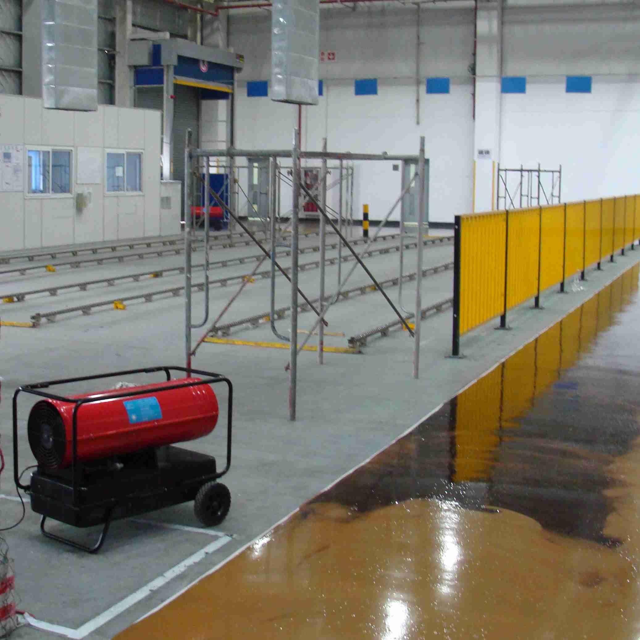 環氧地坪漆烘干 干燥 永備熱風機 DH40直燃熱風機