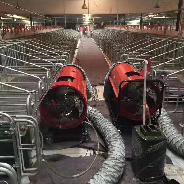  養殖棚舍 高溫殺菌  永備熱風機 Mirage85燃油間燃熱風機 